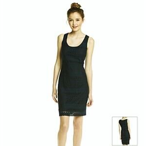Guess Sleeveless Crochet Lace Sheath Dress Black 8